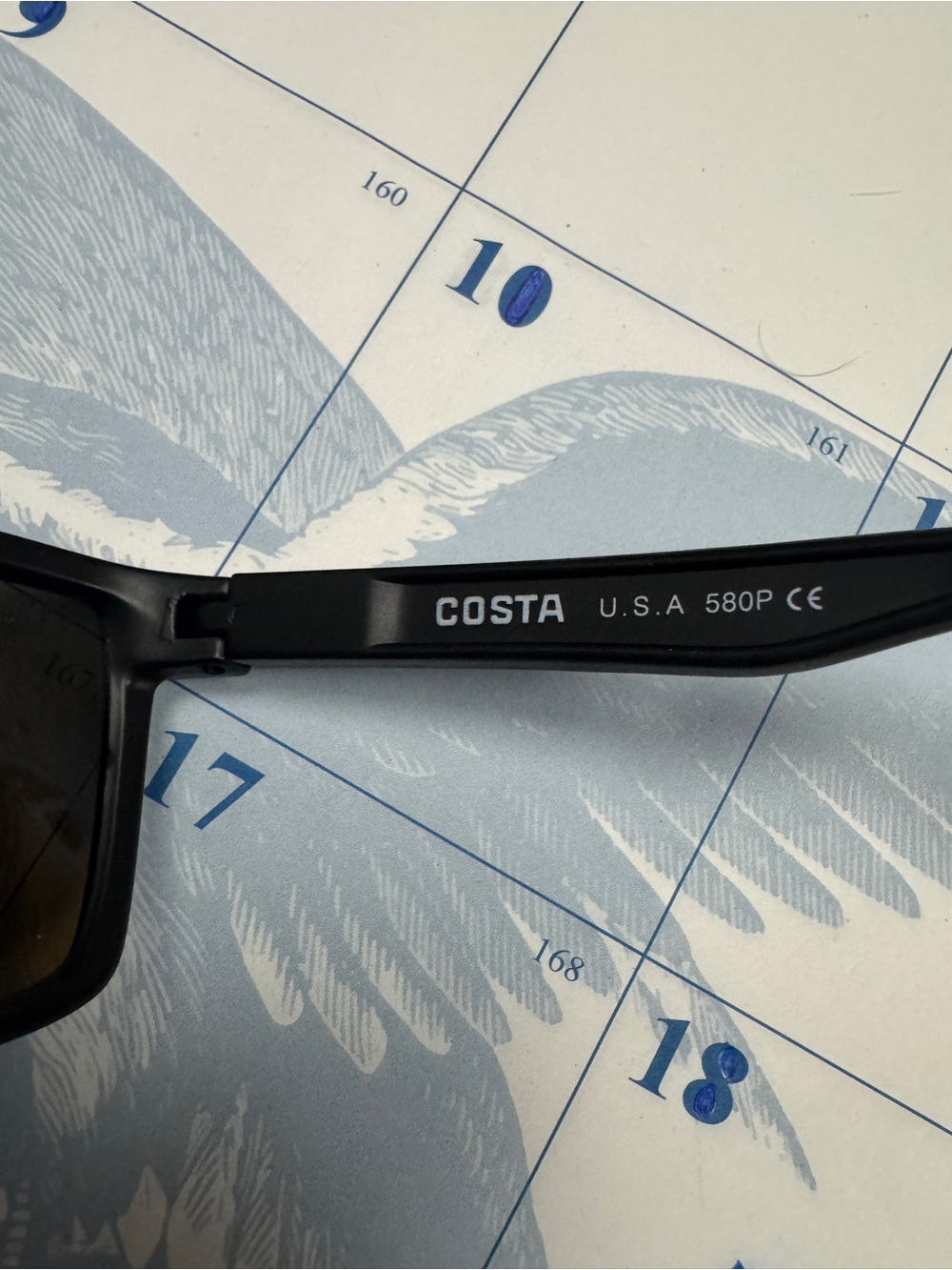 Costa Del Mar Rinconcito black Frame/blue 580P Polarized Lenses New IN BOX - Picture 4 of 5